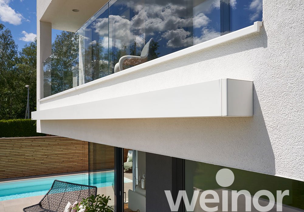 Chemnitz: Terrassen-Markise weinor Kubata am  Architektenhaus 