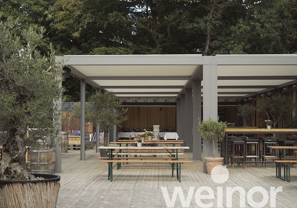 Cologne: More hospitality space with the weinor Artares louvred roof 