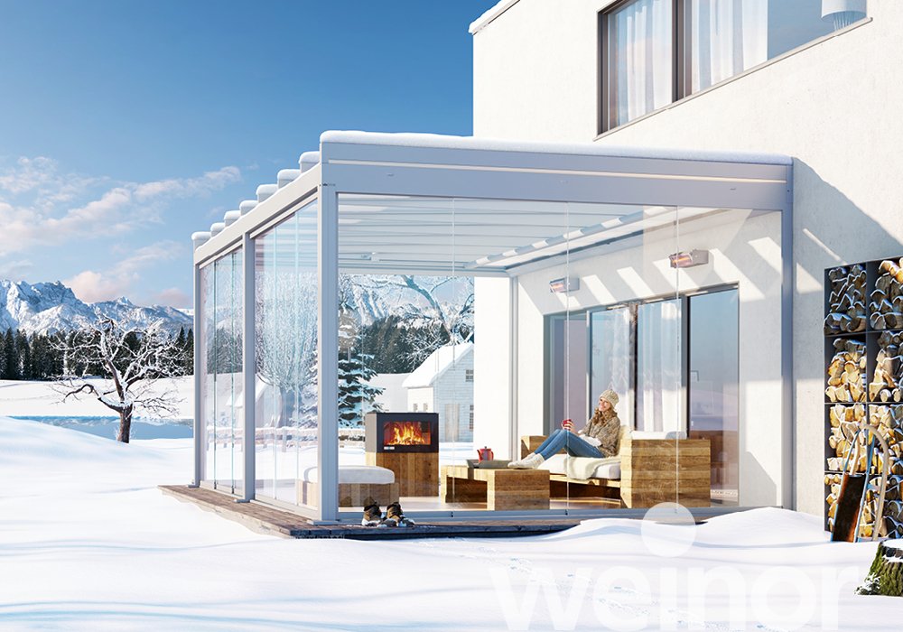 Glasoase® weinor Glasoase® inspiratie, ondergemonteerde zonwering 