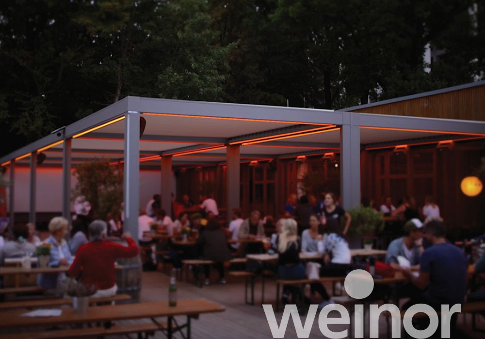 Cologne: More hospitality space with the weinor Artares louvred roof 