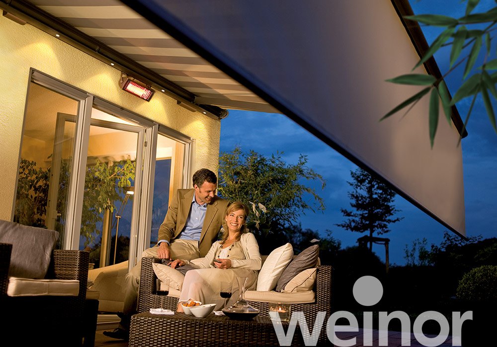 Zonneschermen weinor Opal Design II  met Volant Plus