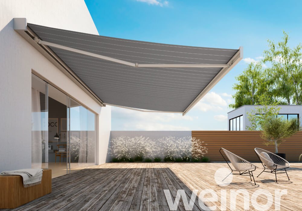 Zonneschermen weinor Kubata met ledverlichting